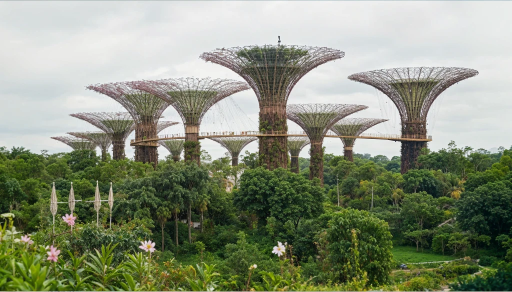 The beauty of the Singaporean natural landscape.